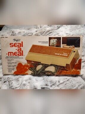 Dazey Vintage Seal-a-Meal Vacuum Sealer with Compatible Bags In Original Box